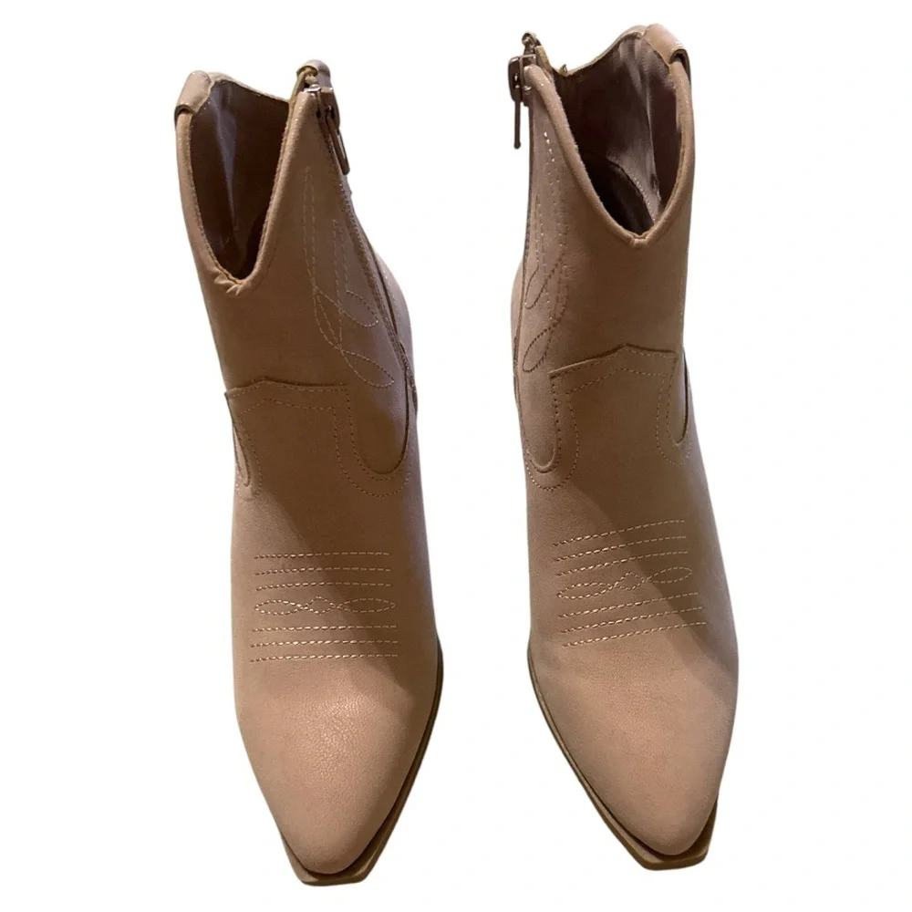 NWT Maurice’s women’s Ideal Heel Crystal Western Ankle Boot sz 6 - Picture 4 of 6